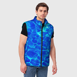 Мужской жилет Чистая вода океаны, цвет: 3D-черный — фото 2