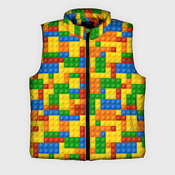 Мужской жилет Лего - разноцветная стена