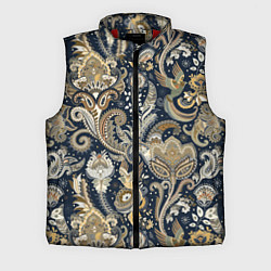 Мужской жилет Индийские этнические узоры пейсли, цвет: 3D-красный