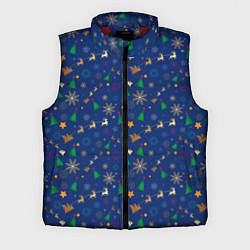 Мужской жилет Паттерн на новогоднюю тему