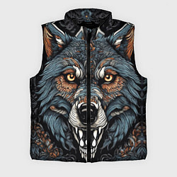 Мужской жилет Дикий волк с узорами, цвет: 3D-черный
