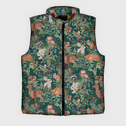 Мужской жилет Goblincore - лес зверей, цвет: 3D-красный