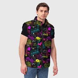 Мужской жилет Music sound, цвет: 3D-черный — фото 2