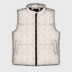 Мужской жилет Бежевый геометричные линии