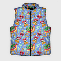 Мужской жилет Новогодний праздничный узор