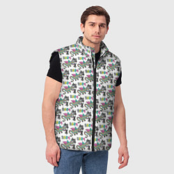 Мужской жилет Паттерн детский со Змеем Горынычем, цвет: 3D-черный — фото 2