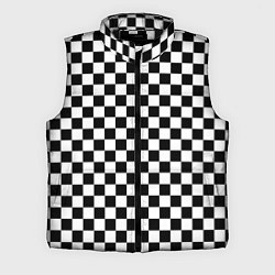 Мужской жилет Шахматное поле чёрно-белый