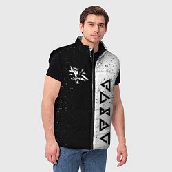 Мужской жилет Ведьмак лого, цвет: 3D-черный — фото 2