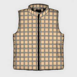 Мужской жилет Бежевый в полоску, цвет: 3D-черный