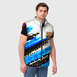 Мужской жилет Barcelona fc club, цвет: 3D-красный — фото 2