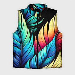 Мужской жилет Color feathers - neon, цвет: 3D-красный