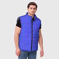 Мужской жилет Волнистый неоновый с эффектом, цвет: 3D-светло-серый — фото 2