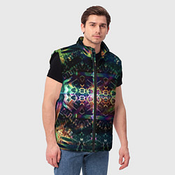 Мужской жилет Медитативный арт, цвет: 3D-черный — фото 2