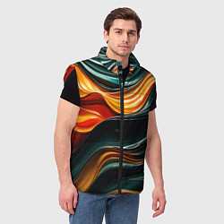 Мужской жилет Вязкая объемная текстура, цвет: 3D-красный — фото 2