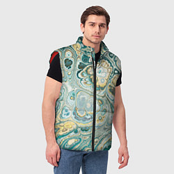 Мужской жилет Абстрактный разноцветный узор, цвет: 3D-красный — фото 2