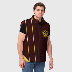Мужской жилет Россия спорт стиль ссср, цвет: 3D-красный — фото 2