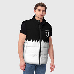 Мужской жилет Juventus белый огонь текстура, цвет: 3D-черный — фото 2