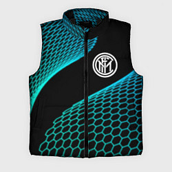 Мужской жилет Inter football net, цвет: 3D-черный