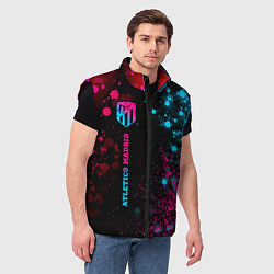 Мужской жилет Atletico Madrid - neon gradient по-вертикали, цвет: 3D-черный — фото 2