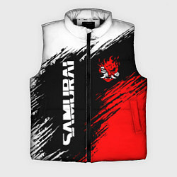 Мужской жилет Самурай лого - киберпанк 2077, цвет: 3D-черный