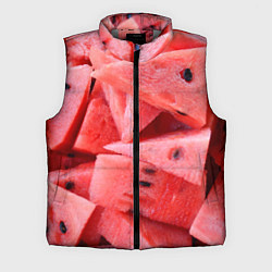 Мужской жилет Арбузные ломти, цвет: 3D-светло-серый