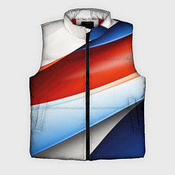 Мужской жилет Абстрактный минимализм плавные волнистые линии, цвет: 3D-красный
