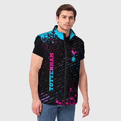 Мужской жилет Tottenham - neon gradient вертикально, цвет: 3D-черный — фото 2