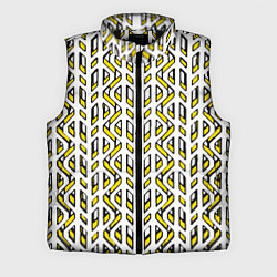 Мужской жилет Жёлто-белый паттерн конструкция