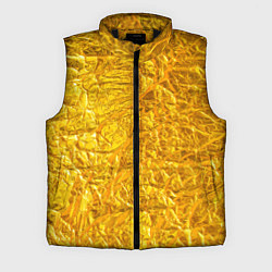 Мужской жилет Текстура золотой мятой поверхности