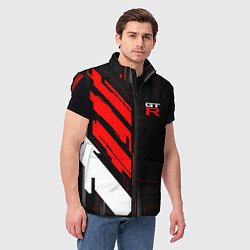 Мужской жилет Nissan GTR - Cyber, цвет: 3D-красный — фото 2