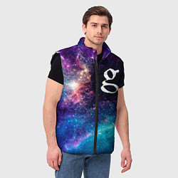 Мужской жилет Garbage space rock, цвет: 3D-черный — фото 2