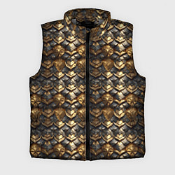 Мужской жилет Золотистая текстурная броня, цвет: 3D-светло-серый