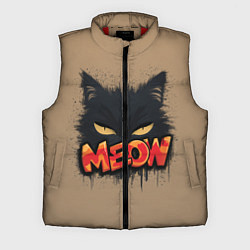 Мужской жилет Силуэт кошки мяу, цвет: 3D-красный