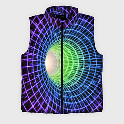 Мужской жилет Червоточина - трехцветная сетка со свечением