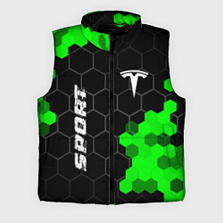Мужской жилет Tesla green sport hexagon