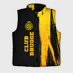 Мужской жилет Club Brugge - gold gradient по-вертикали