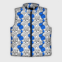 Мужской жилет Нейрографический узор из синих кругов и овалов