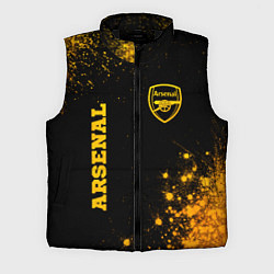 Мужской жилет Arsenal - gold gradient вертикально