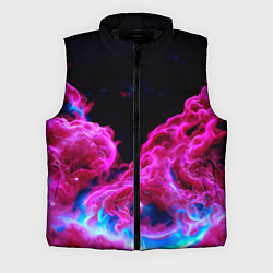 Мужской жилет Розовый густой туман - inferno pink, цвет: 3D-черный