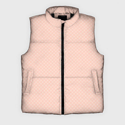 Мужской жилет Светлый персиковый паттерн сеточка, цвет: 3D-черный