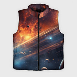 Мужской жилет Млечный путь космос, цвет: 3D-черный