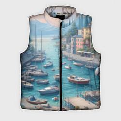 Мужской жилет Гавань с лодками