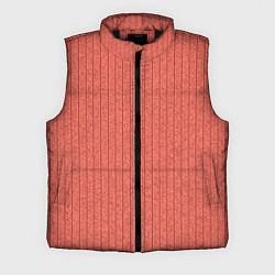 Мужской жилет Тёмный коралловый полосатый
