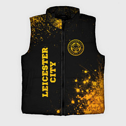 Мужской жилет Leicester City - gold gradient вертикально