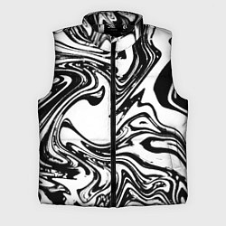 Мужской жилет Абстрактная черно-белая, цвет: 3D-черный