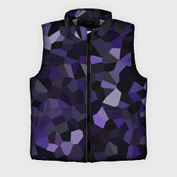 Мужской жилет Кристаллизация темно-фиолетового, цвет: 3D-светло-серый