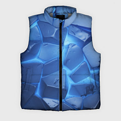 Мужской жилет Синие ледяные плиты с разломом
