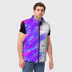 Мужской жилет Neon glitch, цвет: 3D-красный — фото 2