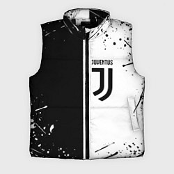 Мужской жилет Juventus краски текстура спорт, цвет: 3D-черный