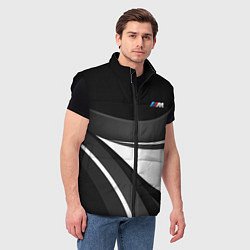 Мужской жилет BMW M - монохромный, цвет: 3D-черный — фото 2